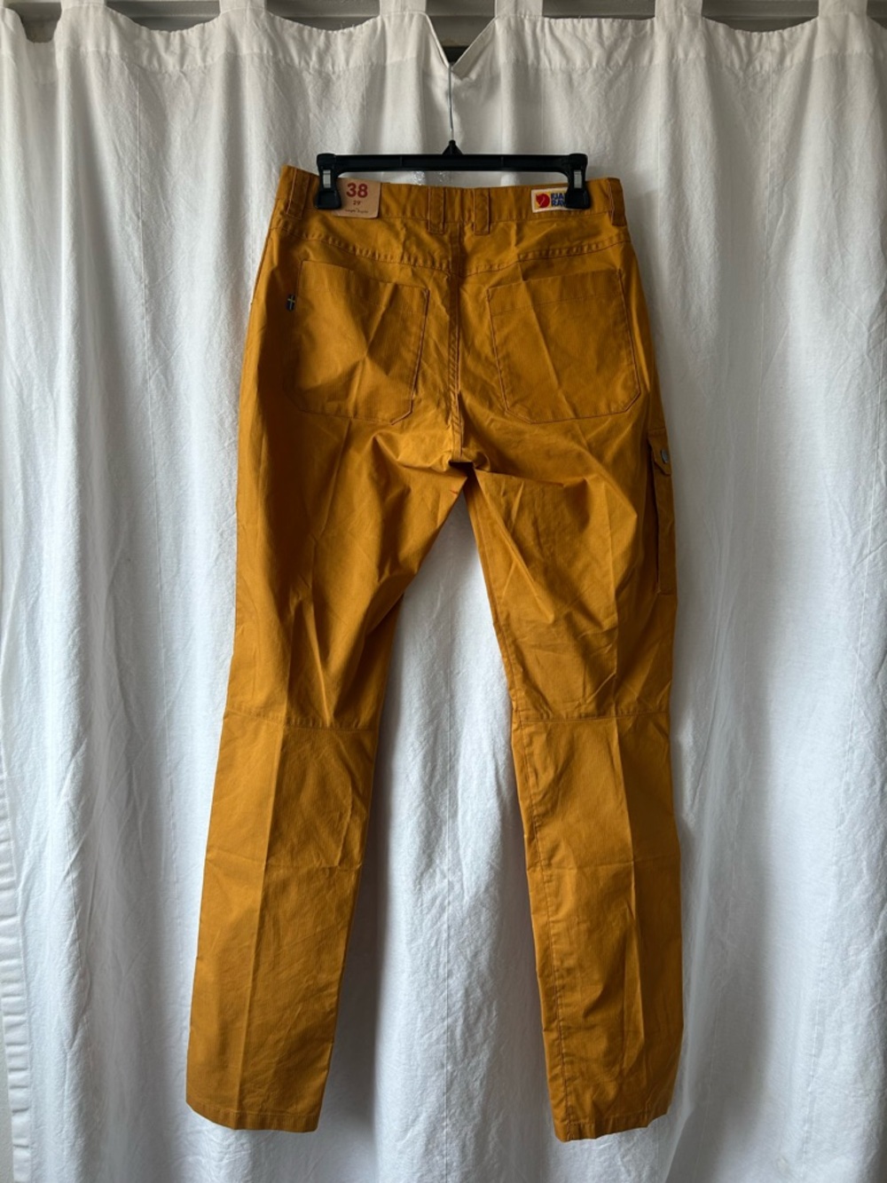 NWT Fjallraven Mustard Yellow Cargo Pants - Picture 2 of 10
